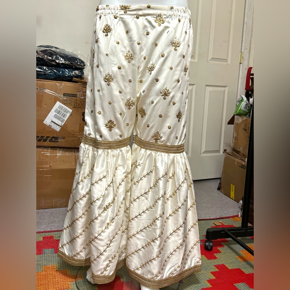 Silk fancy garara pant/ party wear garara